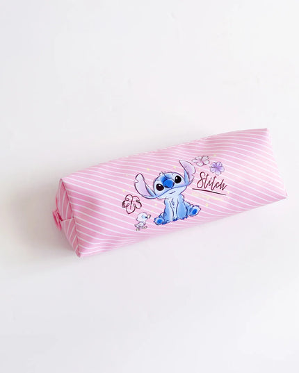Disney Stitch Anime Pencil Case Stitch Print Pen Bag  Cartoon Students Storage Bag Stationery kids Toy Student Christmars Gift