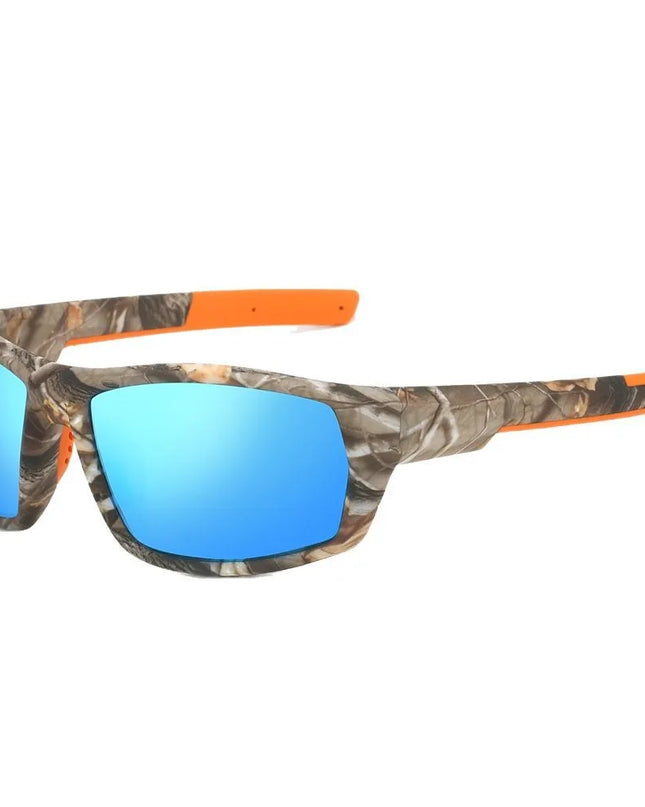 New Sunglasses for Men Sport Polarized Square Frame Camouflage Sun Glasses Driving Fishing Cycling Skiing Sun Eyewear UV400