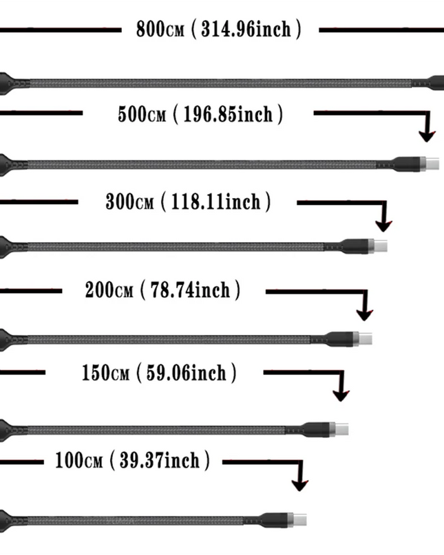 USB TYPE C Fast Charge Cable Android Micro USB line USB to LIGHTNING Extend Charging Cable for iPhone 14 Xiaomi OnePlus Samsung