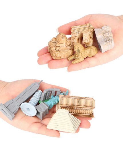 Montessori Math Toy Simulation Building Model Human Body Instrument Vegetable Pyramid Architecture Educational Toy for Children