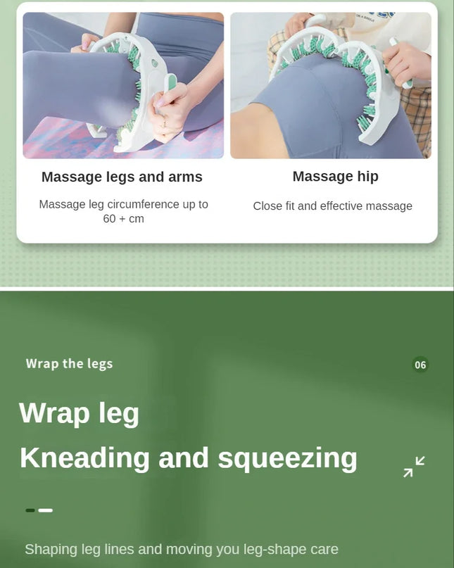 Leg Roller Massager Cellulite Massager Manual Muscle Massager Roller Multi-function Pelvic Floor Muscle Trainer Beauty Tools New