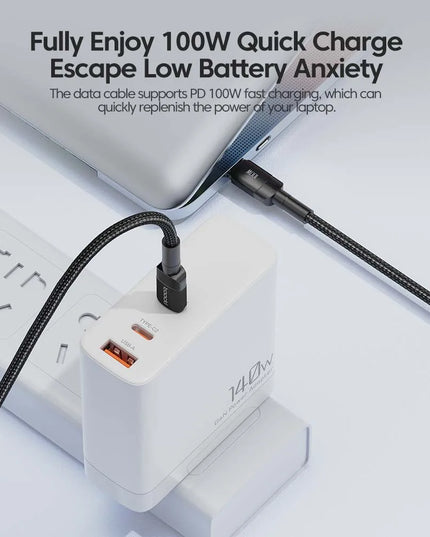 Toocki 100W Type C to USB C Cable PD 3.0 Quick Charge 4.0 Fast Charging Type C to Type C for iPhone 15 Macbook Samsung Xiaomi