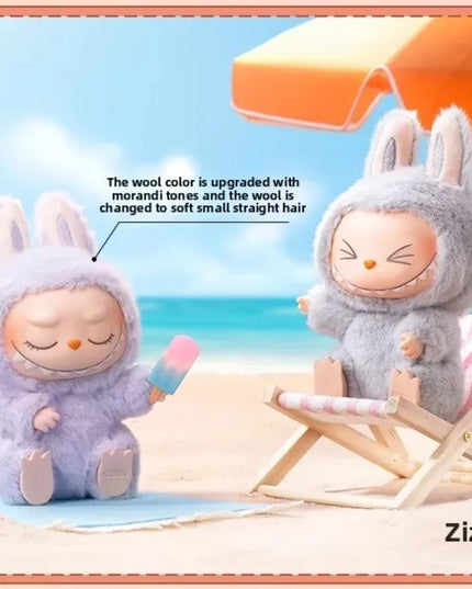 Genuine THE MONSTERS LABUBU Sitting Party Series Vinyl Plush Blind Box Figurine Surprise Hanging Birthday Gift From POP Mart