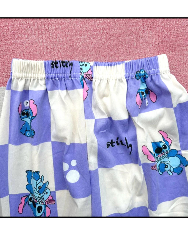 New Spring Children's Clothing Sets Stitch Angel Boy Sleepwear Long sleeved pants Clothes Kids Pajamas Set Baby Girls Pyjamas