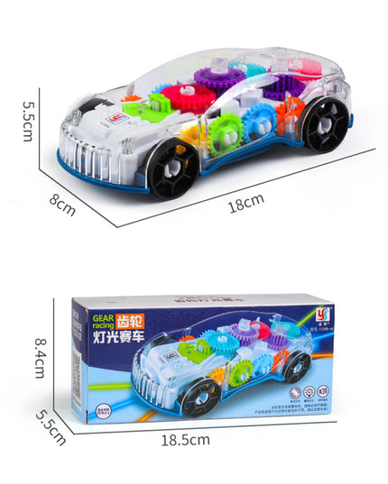 Baby toys Toddler Police Car Electric Vehicle Toy Auto Driving Transparent Gears Music Lights Cars Toys for Kids Boys