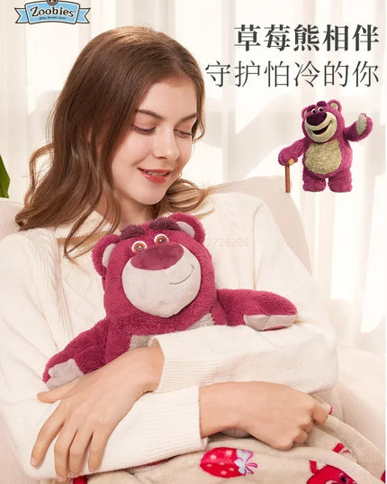 Stitch Angel Lotso peluche a mano bottiglia calda bottiglie di acqua calda inverno portatile borsa a mano calda