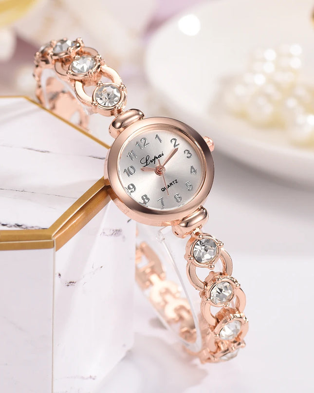 Women Watches 2024 Luxury Brands Stainless Steel Crystal Bracelet Wrist Watch Fashion Ladies Dress Reloj Mujer Montre Femme