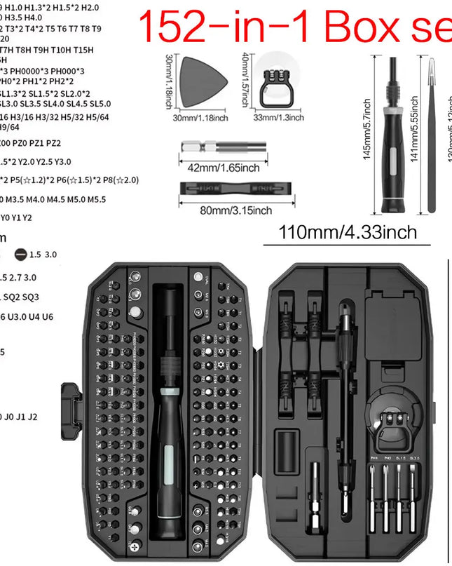 Precision Screwdriver Set, Laptop Tool Kit, 152/25 in 1 Professional Computer Screwdriver Repair Kit T5 T6 Torx Screwdriver