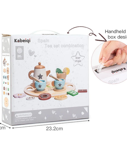 Children's simulation wooden toys, tea set sets, pretend games, baby educational toys, birthday and holiday gifts