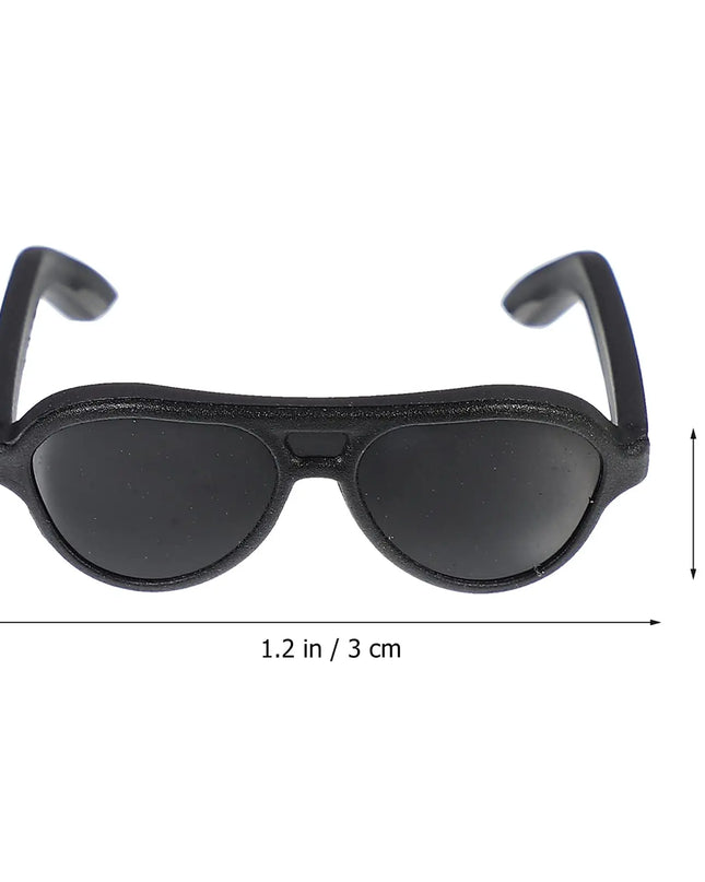 Mini Doll Glasses Mini Sunglasses Doll Sunglasses Black Mini Glasses Doll Black Sunglasses Mini Sunglasses for Crafts