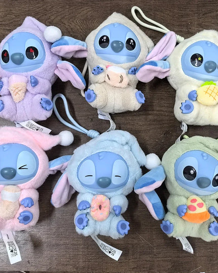 2025hot Stitch Eat Something Before Sleep Series Blind Box Plush Vinyl Toys Cute Doll Labu V3 Mystery Box Bag Pendant Decor Gift