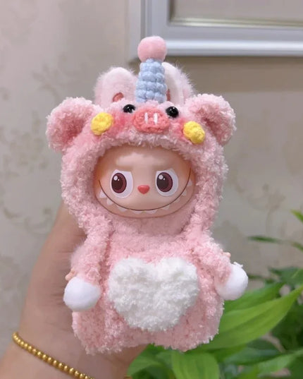 For Labubu 4.0 The Monsters Pin for Love Series Spring in the Wild Dinosaur Plush Set For Labubu V4 Doll Accessories