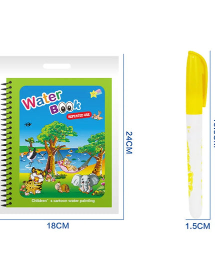 Montessori Toys Reusable Coloring Book Magic Water Drawing Book for Kids Toddler Toy Painting Book Educational Toys for Children