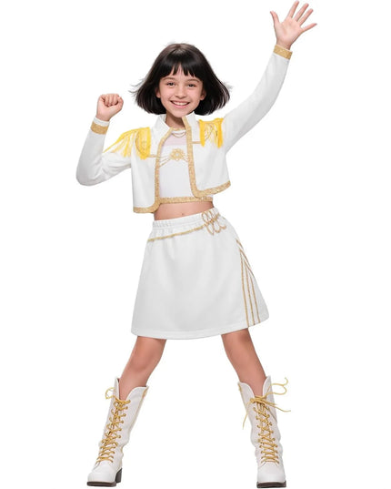 New Kids K-pop Demon Hunters Cosplay Mira Rumi Zoey Costume Girls Uniform Halloween Party 3D Printed Disguise Party Costumes