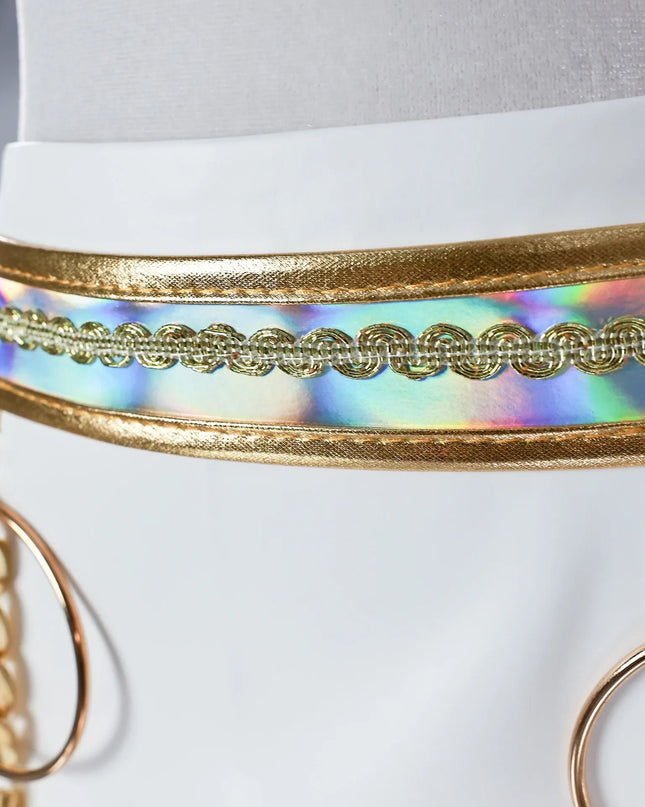 Anime Zoey Rumi Mira Cosplay Costume White PU Leather Uniform Role Play for Party Halloween Carnival Outfits