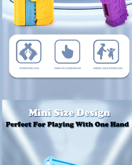 Toy Gun Mini Fidget Toy Spinner Pistol Kids Decompression Novelty Toy Hot Selling Popular Sensory Play Anti-Stress for Kids