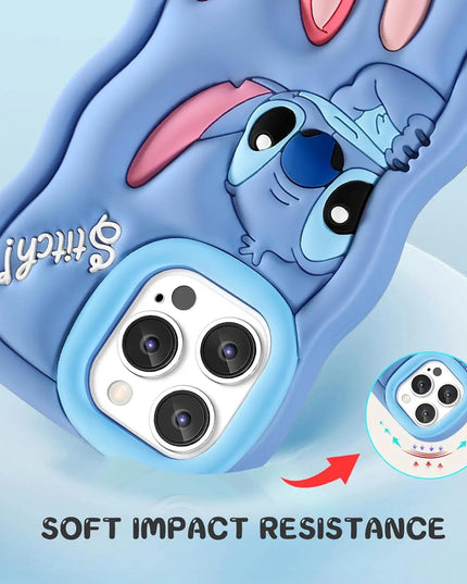 Silicone Wave Stitch Soft Cover Case For iPhone 16 15 14 13 12 11 Pro Plus mini Max Xs XR 6 7 8 SE