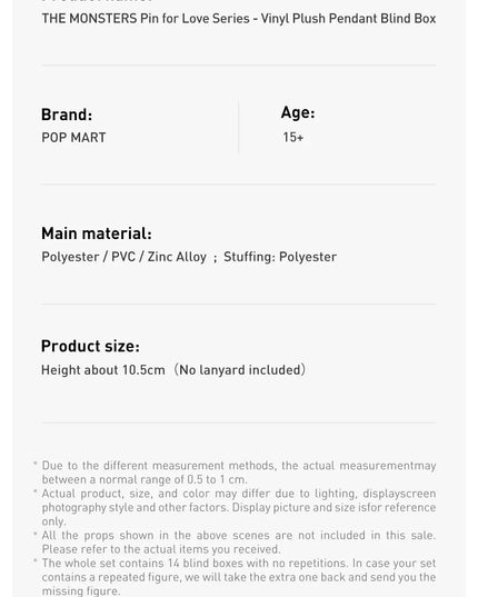 POP MART The Monsters Labubu V4 Pin for Love Series Mystery Blind Box Vinyl Face Plush Doll Pendant Keychain Toy Christmas Gifts