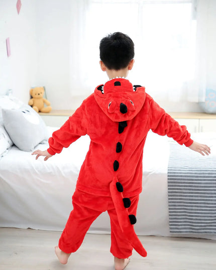 Dinosaur  Anime Cosplay Costumes Boys Girls Jumpsuit Adults Hooded Pajamas Kids Kigurumi Unicorn Cartoon Onesies For Christmas