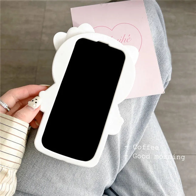 Couple Gift Blue Braces Hello Kitty Cartoon Silicon Back Phone Case for iPhone 12 13 Pro 11 14 15 Pro Max 13 14 Luxury Shell