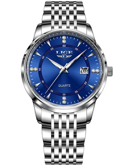 LIGE New Waterproof Watches Women Fashion Women's Bracelet Watch Top Brand Luxury Date Quartz Watch for Women Relogio Feminino