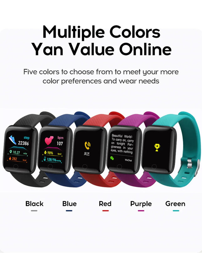 Smartwatch Men Women Wristwatches Smart Watch Message Fitness Monitor Bracelet Birthday Gift Electronic Clock For Android IOS