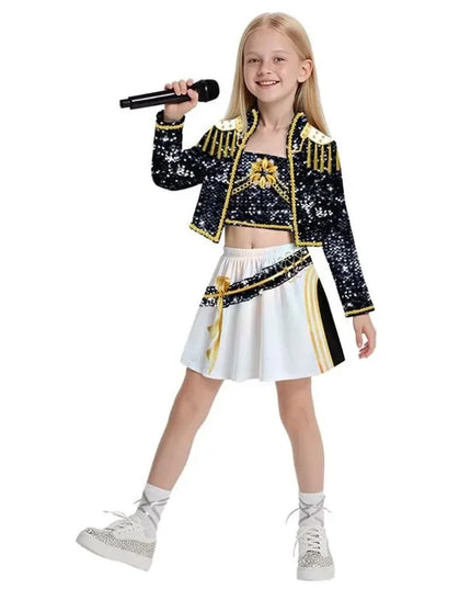New Kids K-pop Demon Hunters Cosplay Mira Rumi Zoey Costume Girls Uniform Halloween Party 3D Printed Disguise Party Costumes