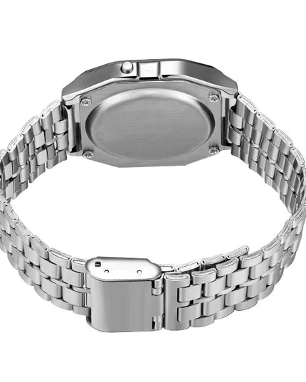 F91W Non-Waterproof Steel Band Watch For Women, Men, Business Clock, Multi-Functional LED Digital Sports Watch, Electronic Clock