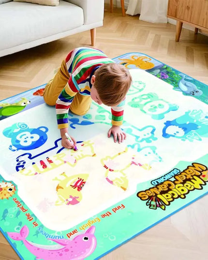Magic Water Drawing Mat Extra Large Water Doodle Toy Set Painting Board Children Educational Toys Gift for Kids Multiple Size