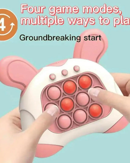 Pop it Quick Push Game Machine Fidget Kids Games Toys Sensory Toys Handheld Game Bubble Stress Pop Light Up Game for Kids Adults