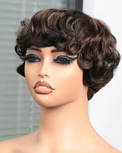 Short Human Hair Wigs for Black Women Pixie Cut Wig Human Hair Wig Glueless Wigs for Women Short Pixie Straight Human Hair Wigs