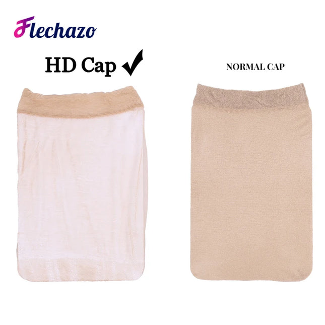 HD Wig Cap Weave Caps 6Pcs Skin Tone Bald Cap Hairnet Skin Tone Realistic Look Hd Scalp Wig Cap For Wigs Bundles Installation