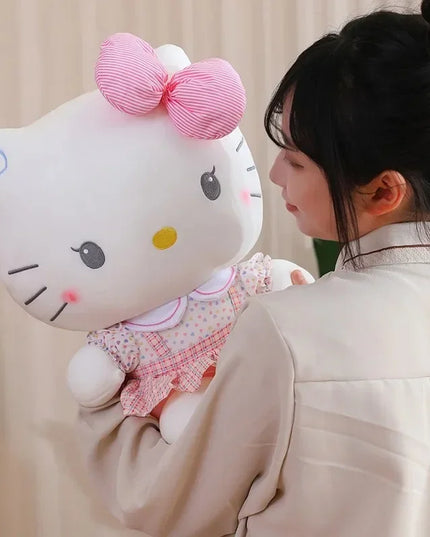 Hello Kitty Anime Hello Kitty Stuffed Toys Plushier Soft Pillow Birthday Gifts For Girls Kawaii Hello Kitty Plush Dolls