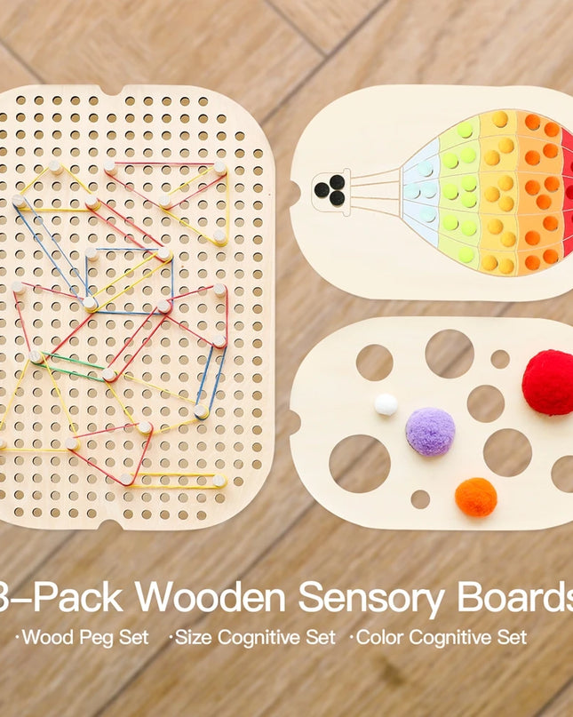 Montessori Sensory Tray Board Game,Early Educational Toys for Children Fine Motor skill Training Toys Sort Sensory Baby Toy Gift