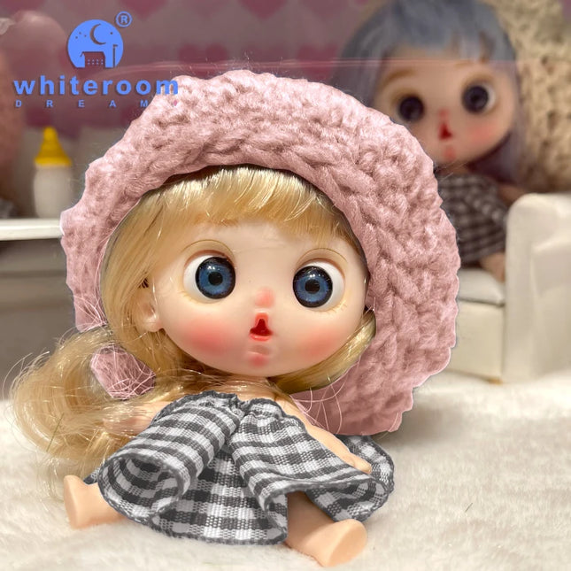 Small Dolls Mini Toys For Girls Gift Present House Accessories DIY Doll Furniture Set Bathroom Kitchen Living Room Bakery