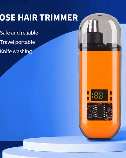 2 In 1 Electric Portable Ear And Nose Hair Trimmer Clipper 2024 Professional Painless Portable Eyebrow For Men