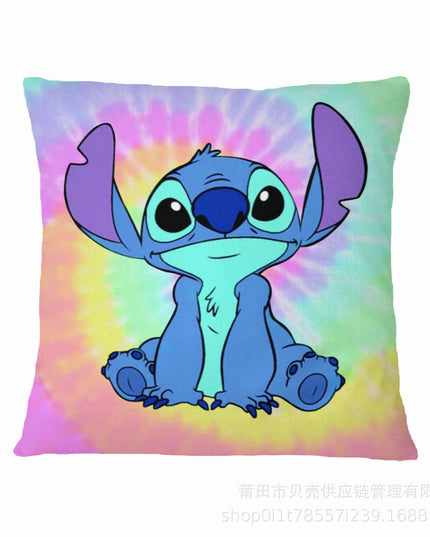 Anime Figure Disney Stitch Double Sided Print Pillowcase Kawaii Stitch Pillow Pillowcase Children Room Interior Decoration Gifts