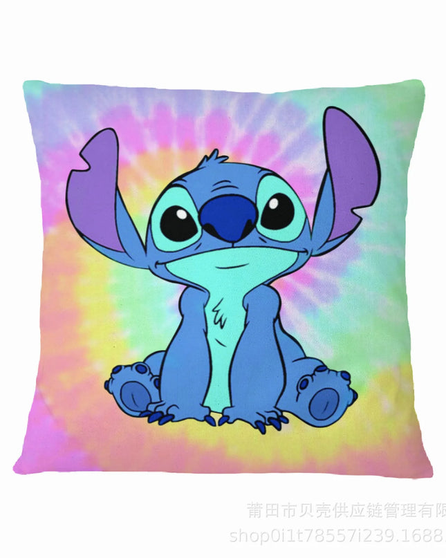 Anime Figure Disney Stitch Double Sided Print Pillowcase Kawaii Stitch Pillow Pillowcase Children Room Interior Decoration Gifts
