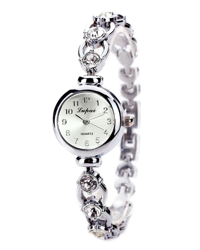 Women Watches 2024 Luxury Brands Stainless Steel Crystal Bracelet Wrist Watch Fashion Ladies Dress Reloj Mujer Montre Femme