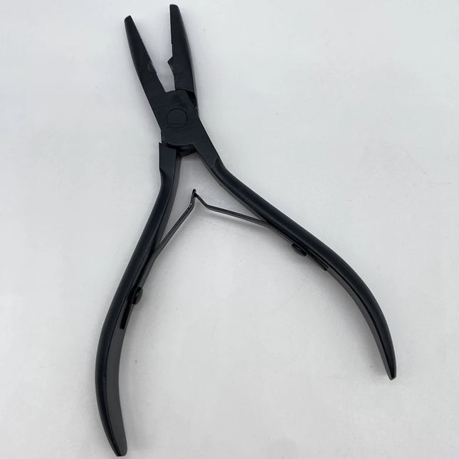 1 PC 5 inch Silver Stainless Steel Clamp Hair Extension Plier with hole Keratin Hair Extensions Ring Removal Tools