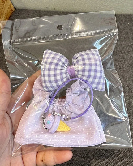 For 17cm Labubu Doll Luxry Brand design Diy Accessories Dress Sweater Overalls T-shirt Hat Set For Labubu Trendy Clothing Gift
