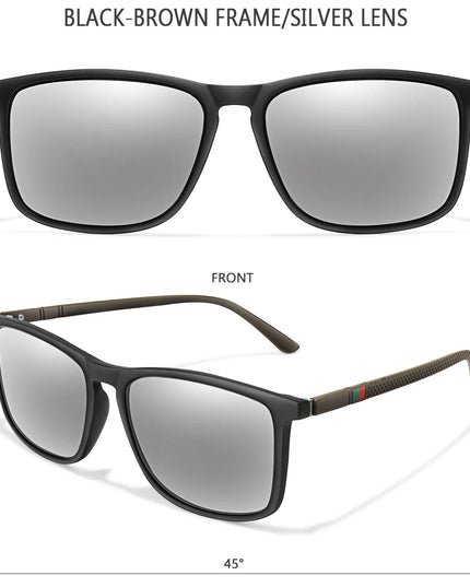 Luxury Square Vintage Polarized Cycling Sunglasses Men Women Fashion Travel Driving Fishing Sun Glasses Male Eyewear UV400