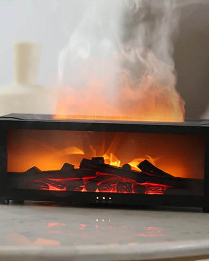 Air Humidifier Essential Oils Humidifiers Home Aroma Humidifier Flame Automatic Fragrance Diffuser With LED Light Remote Control