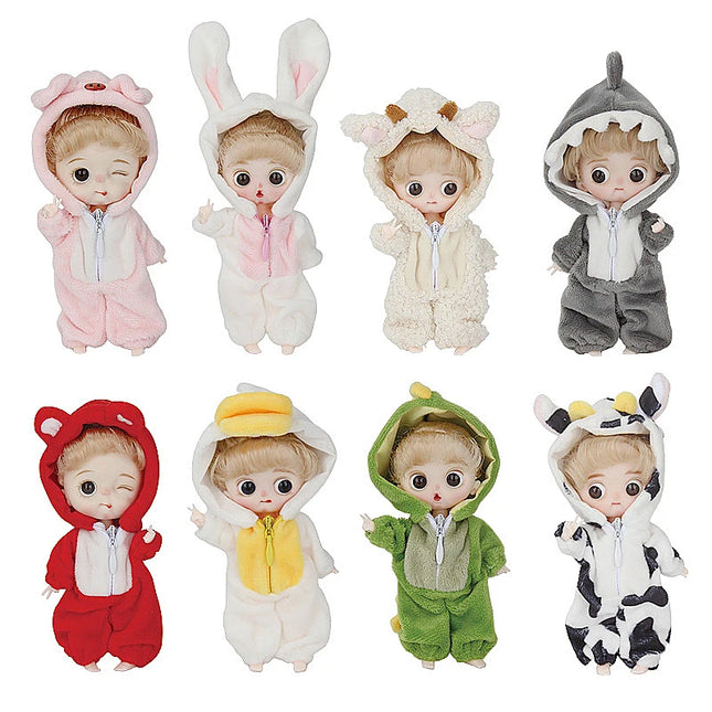 Small Dolls Mini Toys For Girls Gift Present House Accessories DIY Doll Furniture Set Bathroom Kitchen Living Room Bakery