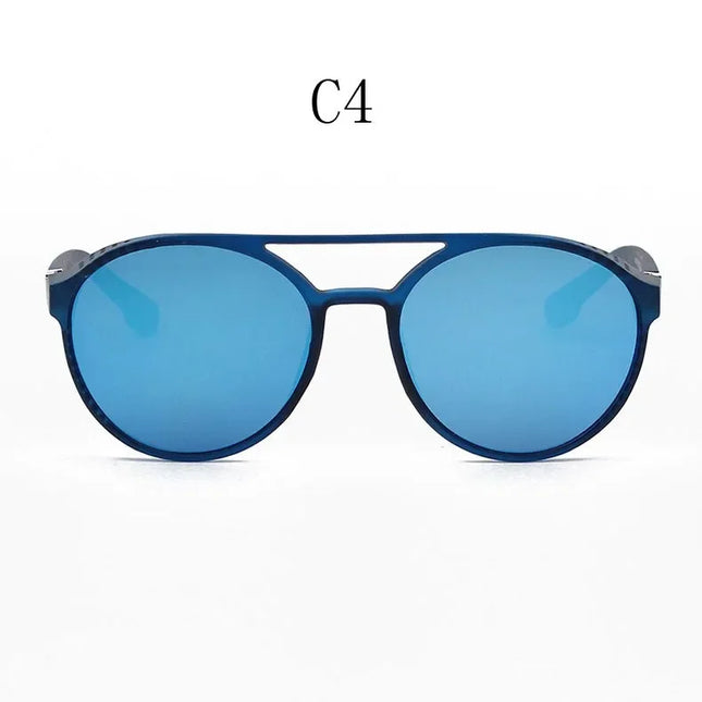 Classic Gothic Steampunk Style Sunglasses Men Women Brand Designer Retro Round Colorful Lens Vintage Sun Glasses UV400