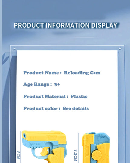 Toy Gun Mini Fidget Toy Spinner Pistol Kids Decompression Novelty Toy Hot Selling Popular Sensory Play Anti-Stress for Kids