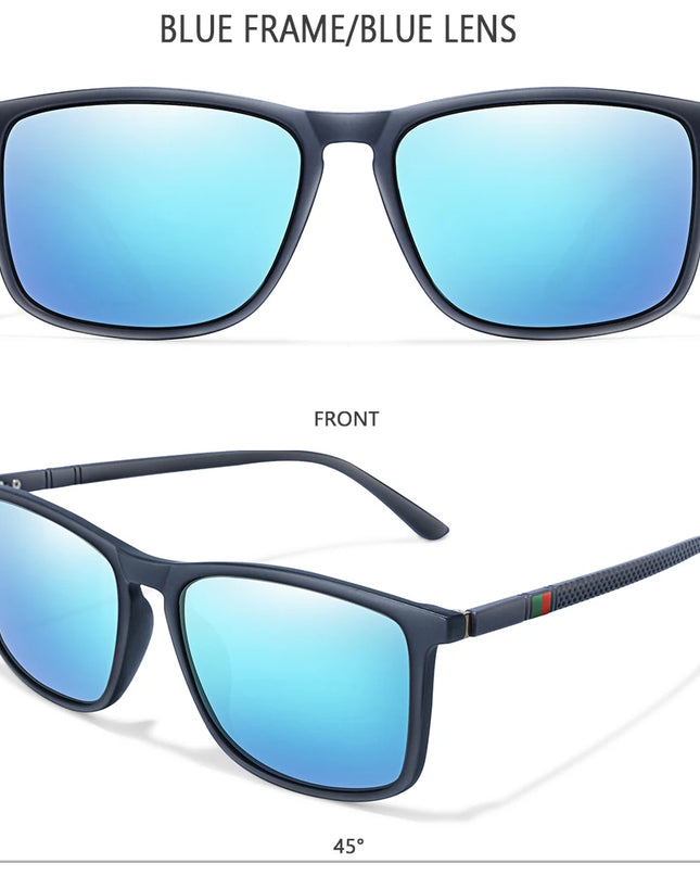 Luxury Square Vintage Polarized Cycling Sunglasses Men Women Fashion Travel Driving Fishing Sun Glasses Male Eyewear UV400