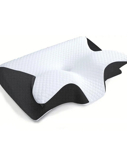 1pc Memory Foam Cervical Pillow, 2 in 1 Ergonomic Contour Orthopedic Pillow for Neck Pain, Contoured Support Pillows,Neck Pillow
