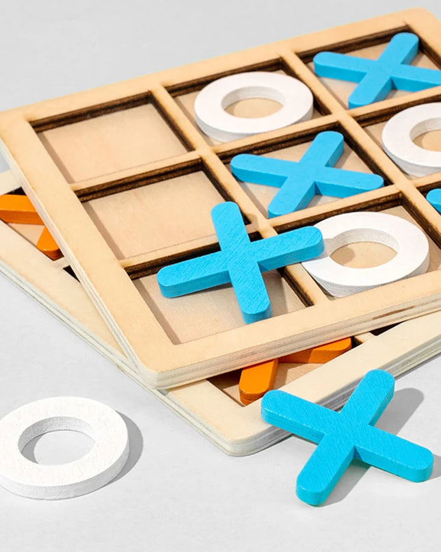 Montessori Play Game Wooden Toy Mini Chess Interaction Puzzle Training Brain Learing Early Educational Toys For Children Kids
