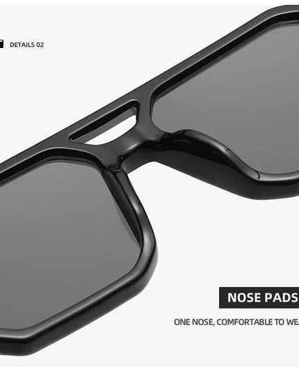 Square Sunglasses For Men Women Blue Light Blocking Shades UV400 Sun Glasses Luxury Thick Frame Eyeglasses Driving Eyewear